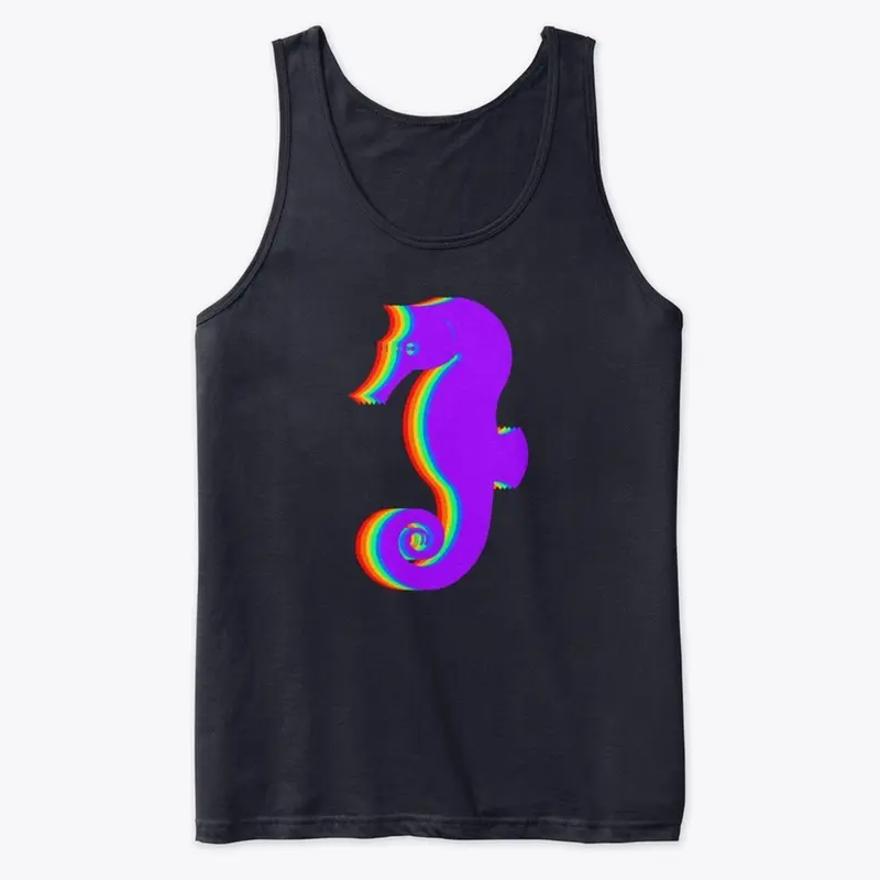 LooKNINE Rainbow Seahorse Logo