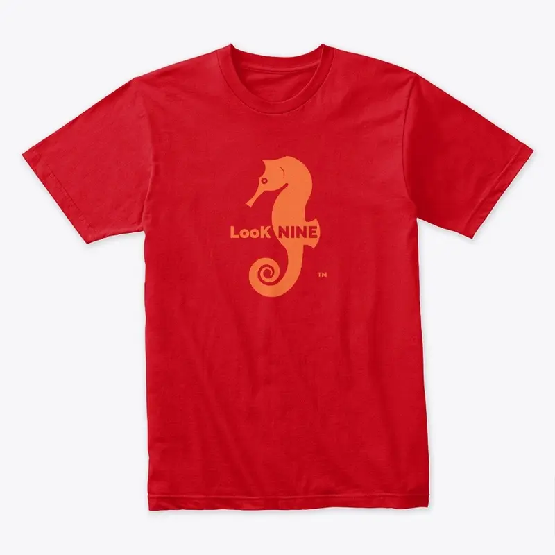 Orange Seahorse Logo